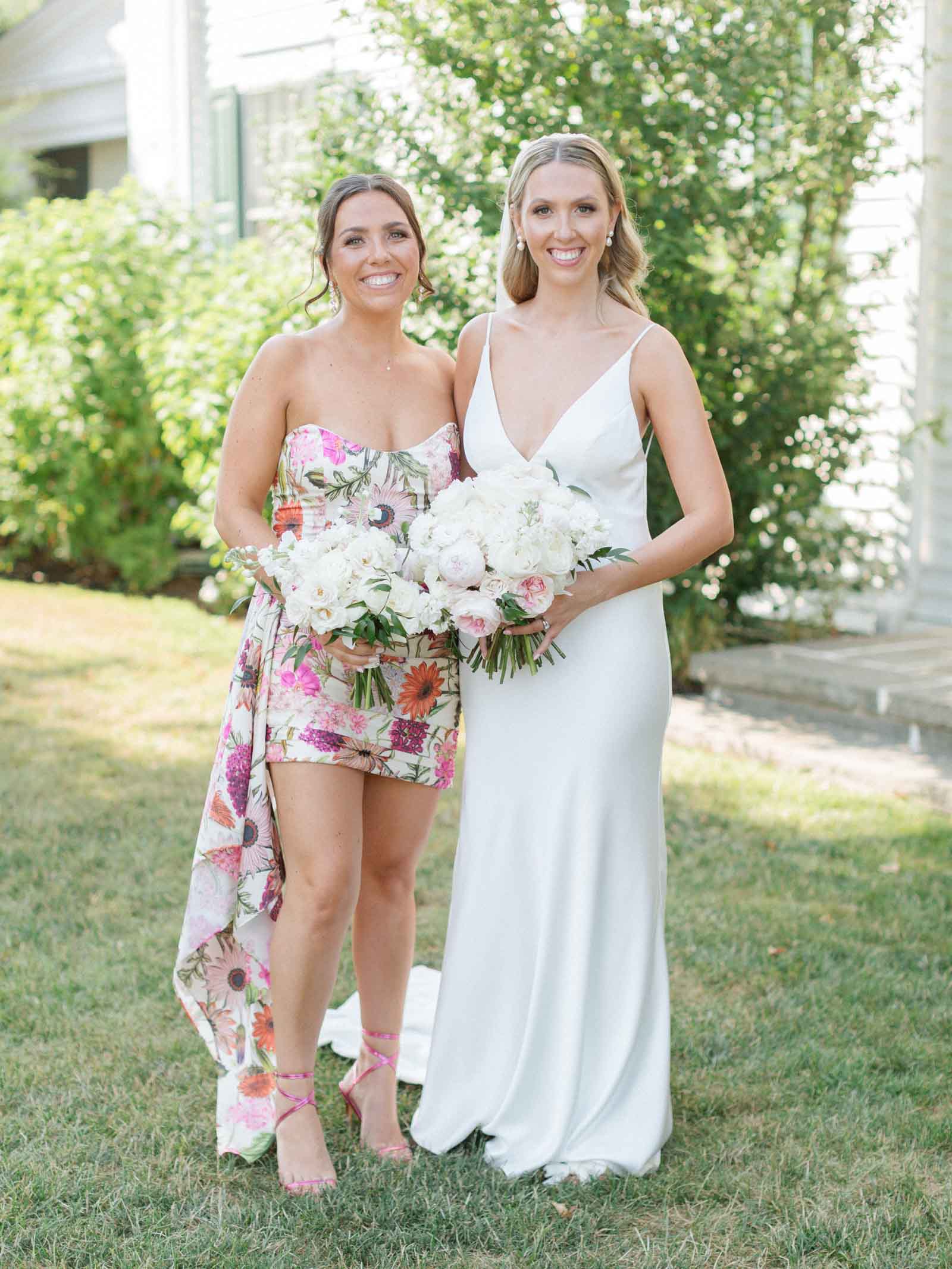 Maid of Honor and Bride

